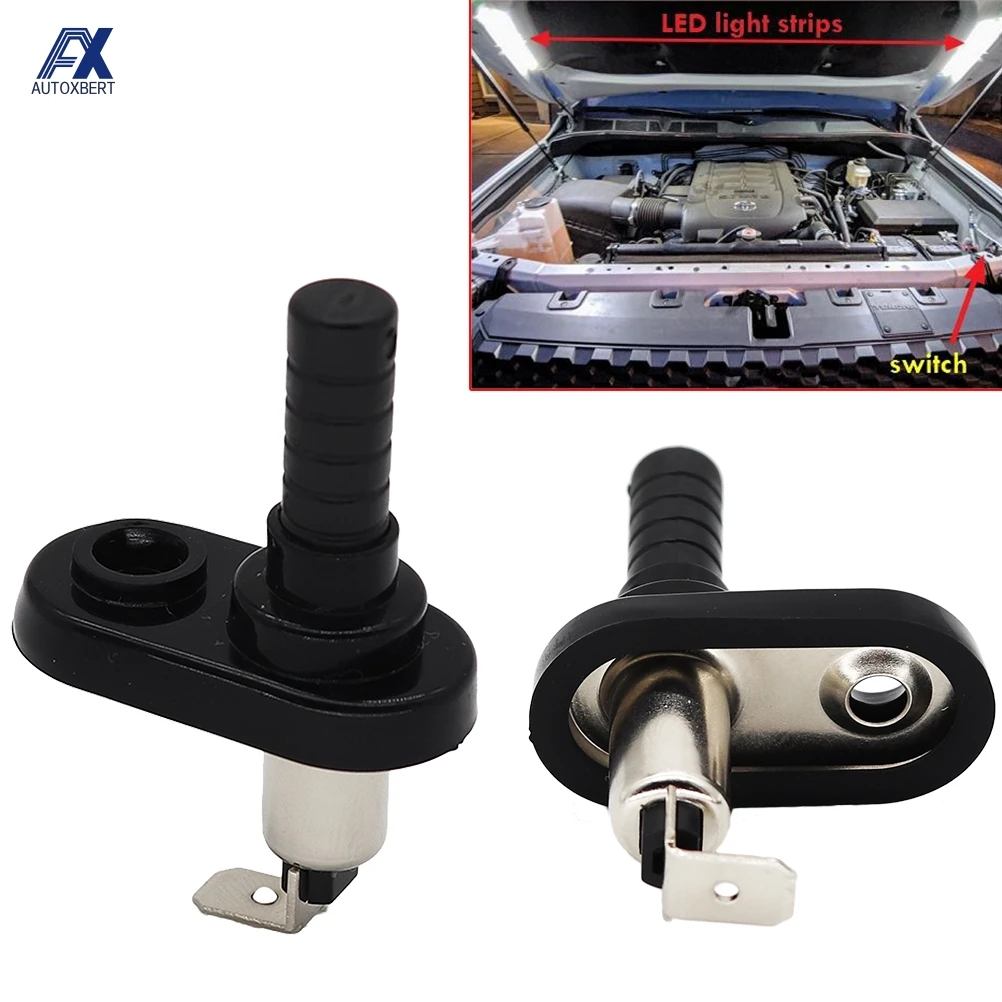 

2Pcs Universal Car Truck Boat Adjustable Door Jamb Door Alarm Flange Light Hood Mount Pin Switch 20A 12VDC Replacement Parts