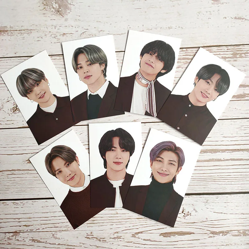 Альбом с карточками Bangtan Boys 7 шт./компл. KPOP карта души ON:E Tour JIMIN JIN SUGA JH JK подпись