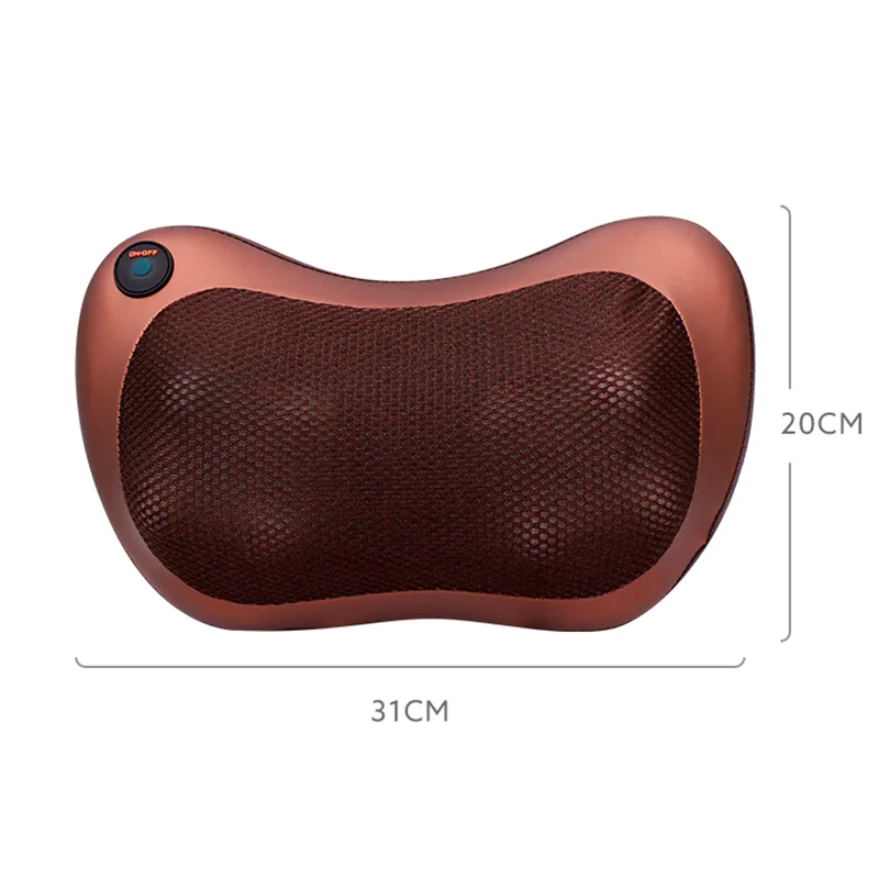 

Bisd Massage Pillow Vibrator Electric Shoulder Back Heating Kneading Infrared Therapy Pillow Shiatsu Neck Massager Relaxation