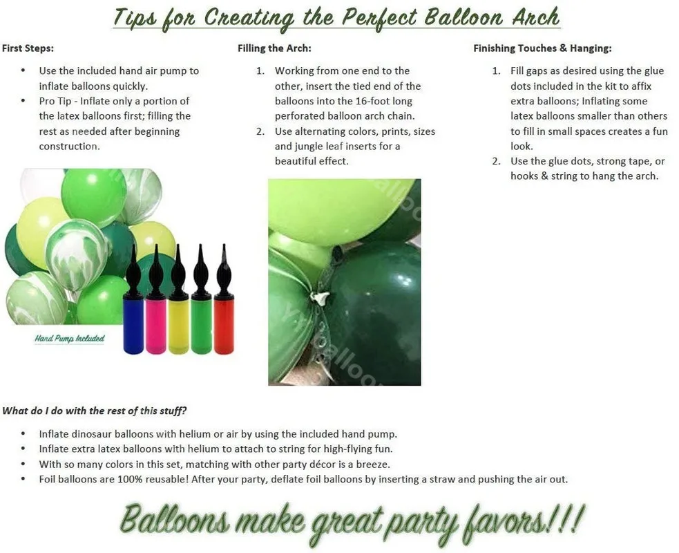 

DIY Global Baby Shower Dinosaur Balloon Garland Set Happy Birthday Balloon Banner Large Dinosaur Balloon Dinosaur Theme Party