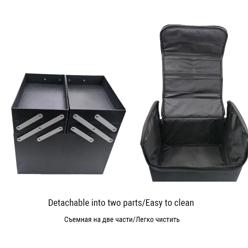 

Fashion Women Makeup Large Capacity Multilayer Clapboard Cosmetic Bag Case Beauty Salon Tattoos Nail Art Tool Bin