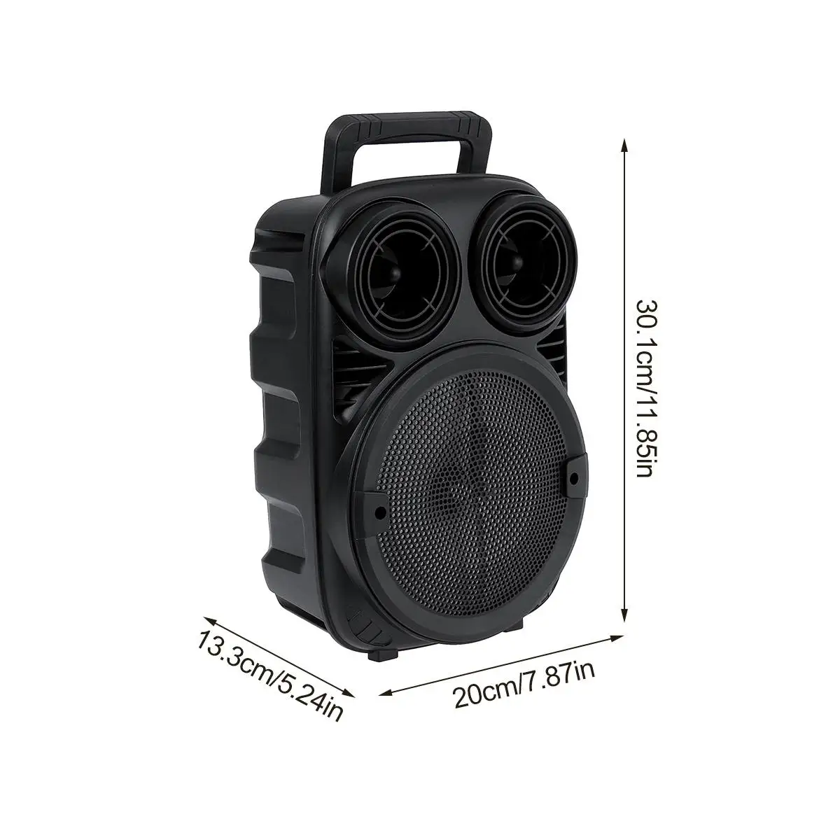 

Portable Wireless bluetooth Speaker Music Player With Party Light Stereo Subwoofer Support FM Radio TF AUX USB Rechargeable