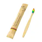 Оптовая продажа, многоразовая бамбуковая зубная щетка, портативная Мягкая зубная щетка для взрослых, многоразовая зубная щетка для путешествий, дома, отеля