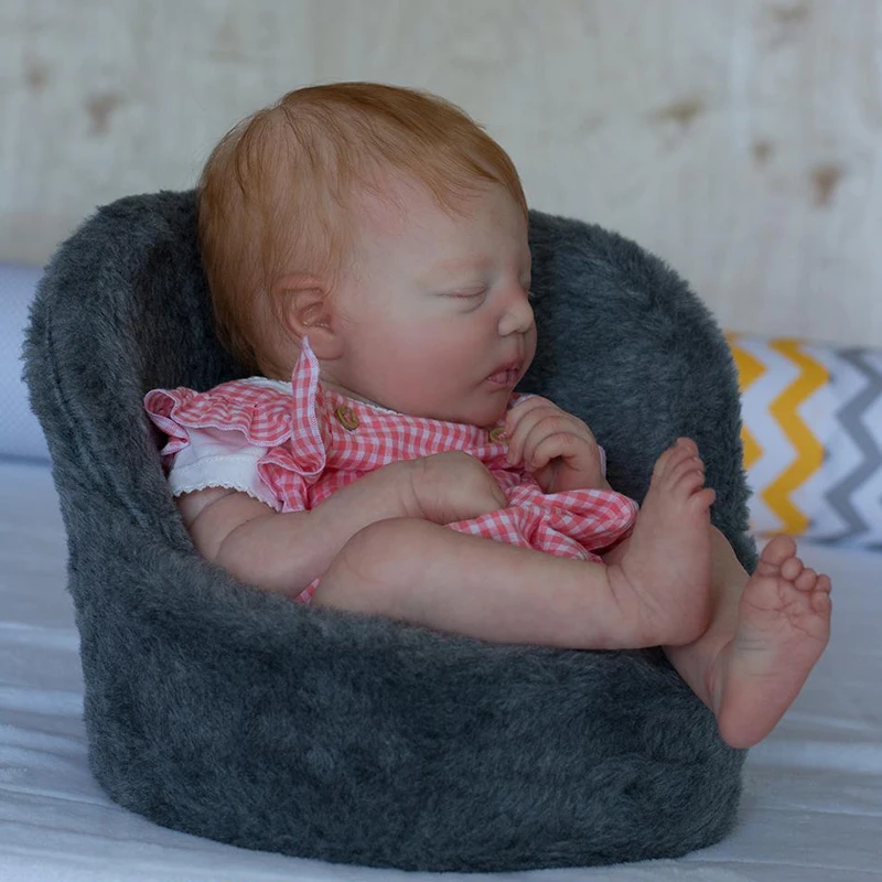 

Reborn Kit 19 Inches Reborn Baby Vinyl Doll Kit Johannah Sleeping Unpainted Unassembled Doll Parts DIY Blank Reborn Doll Kit