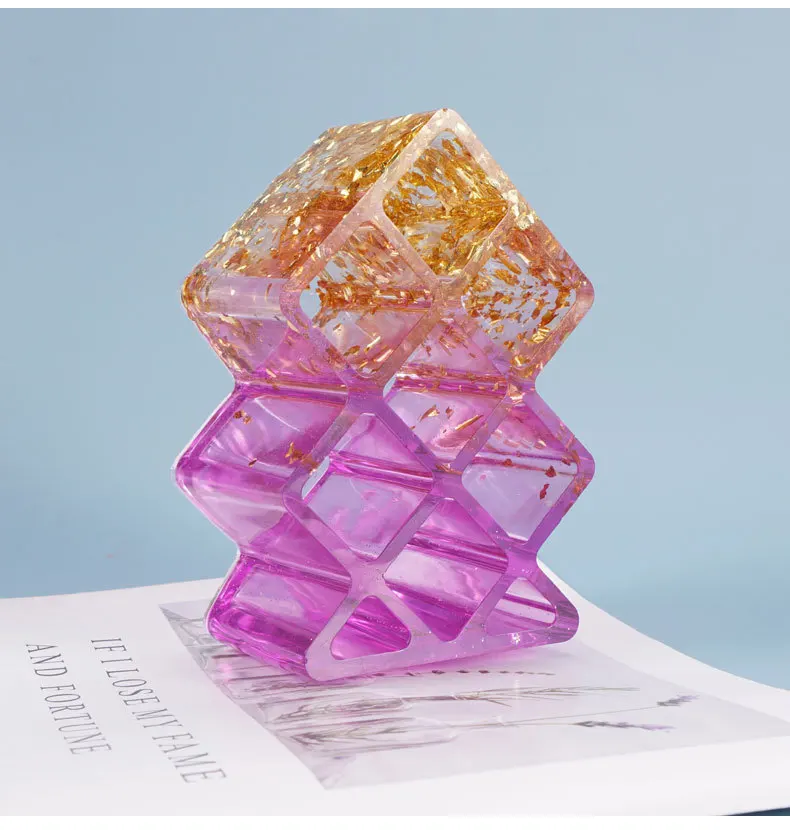 

New Lipstick Storage Box Mold Pigment Bottle Storage UV Resin Mold Made Crystal Trinket Silicone Mold Resin Epoxy Resin Mold