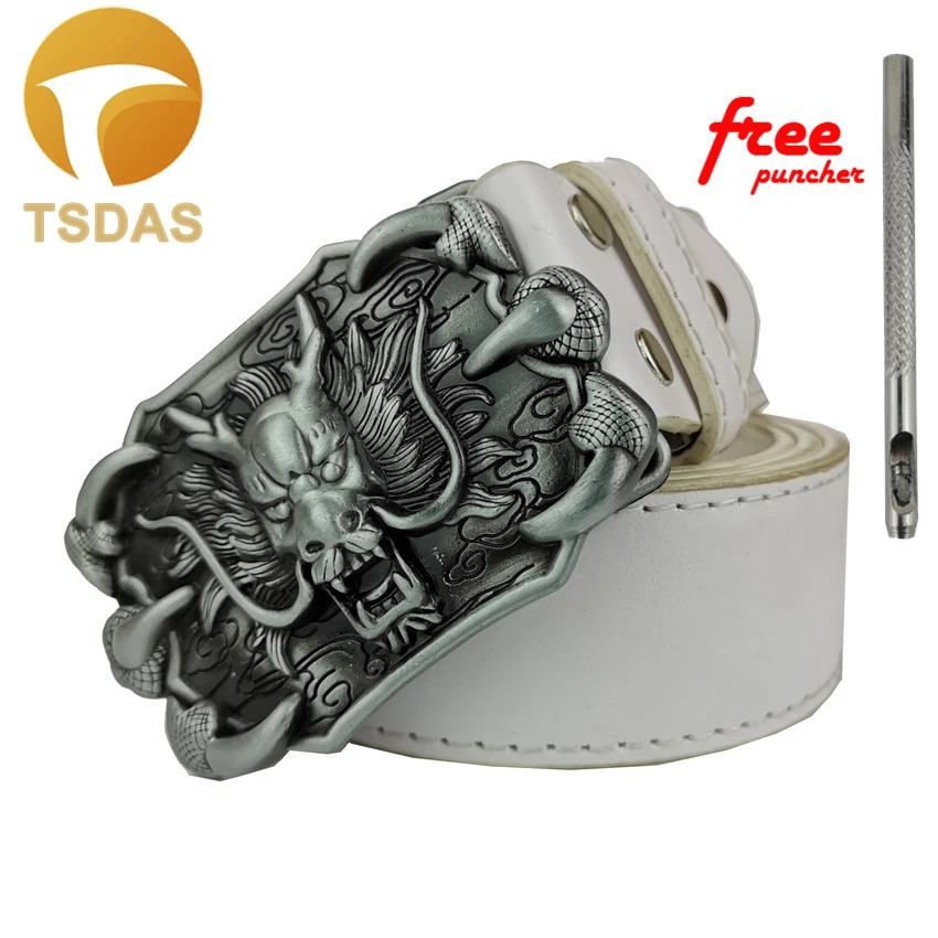 Ретро дракон пряжка для ремня в западном стиле джинс с ремешком и пряжкой