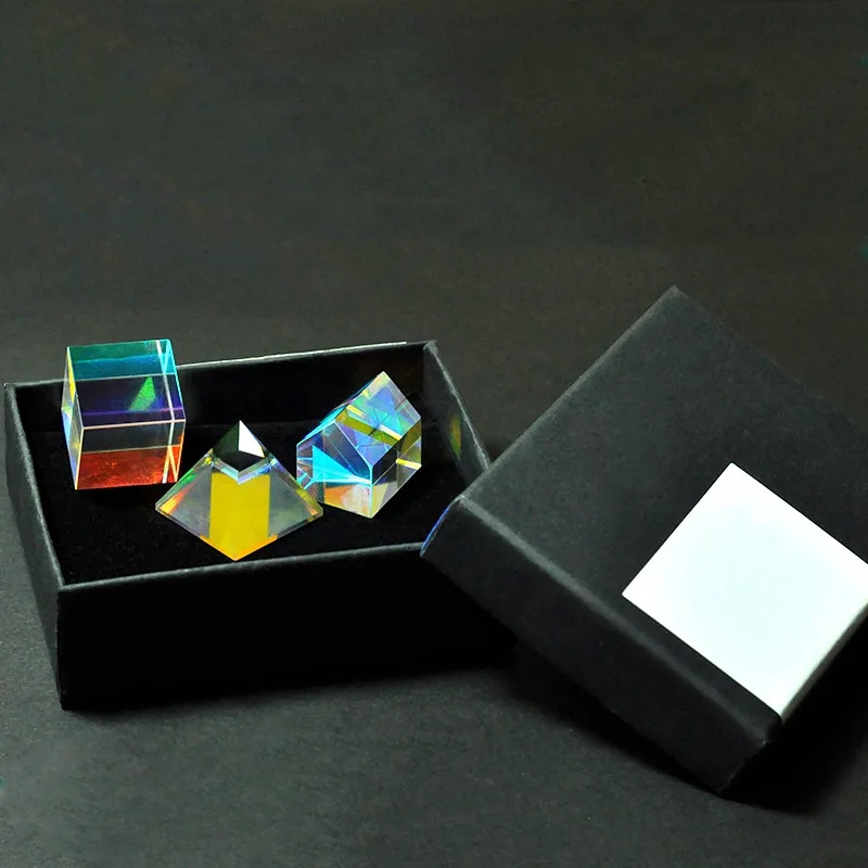 Набор оптики X cube призма пирамида из трех частей для фотосъемки Призма Радуга 20x20