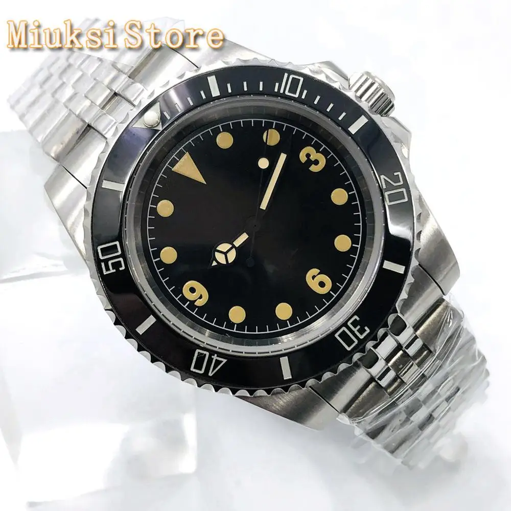 Bliger мужской лучший бренд 40 мм Серебряный чехол сапфировое стекло Керамическая