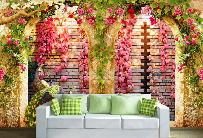 3D обои рулон Размер римская колонна пейзаж для гостиной домашний декор ТВ