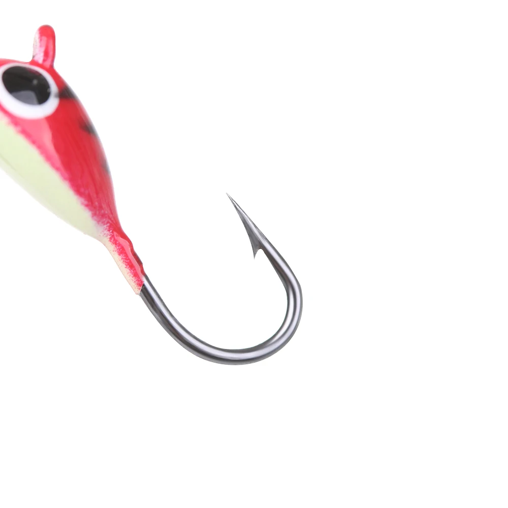 6 штук металлическая приманка со свинцовым крючки Мини в форме Кита для зимней