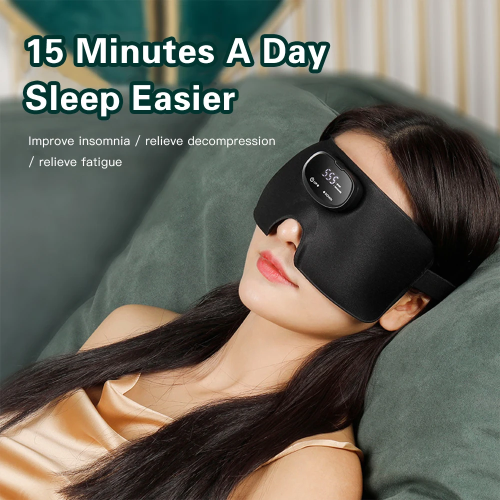 

Smart Sleep Mask Instrument Sleeping Aid Face Mask Cover Eyeshade Soft Eye Patch Portable Travel Deep Sleep