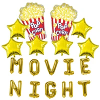 movie night themed party decoration balloons birthday party supplies for hollywood or movie time theme event balloon decor