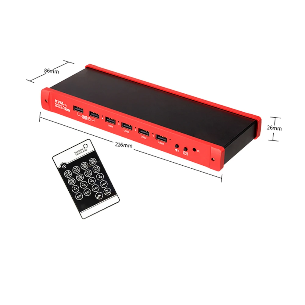 4X1 HDMI-совместимый четырехъядерный многоцелевый беспроводной переключатель KVM USB 1