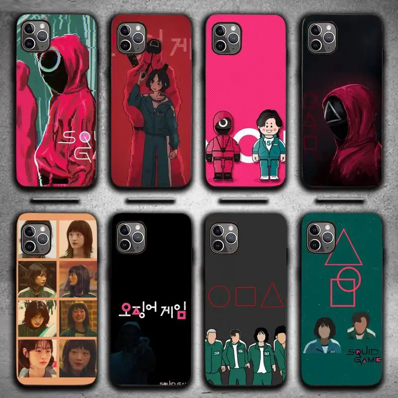 

HoYeon Jung 067 Squid Game Phone Case for iPhone 13 11 12 Pro X XS XR Samsung A S 10 20 30 51 Plus pro Max mobile bags shell