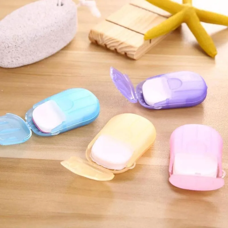 

10pcs Disposable Soap Paper Hand-washing Cleaning Paper Disposable Boxed Mini Soap Travel Outdoor Portable Soap