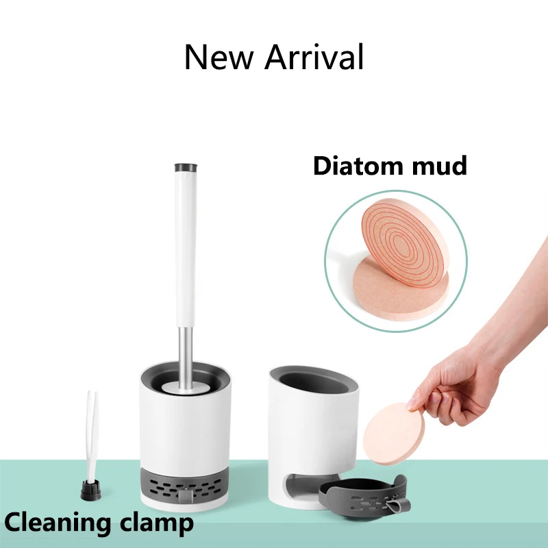 

Baffect TPR Toilet Brush Head Holder Rubber Toilet Brush Holders Set Cleaner Bathroom Cleaning Tool Holder With Brush