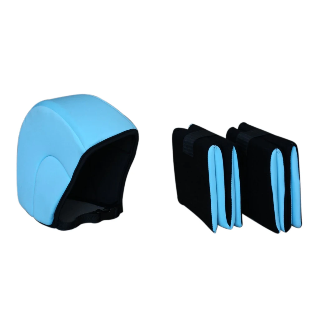 

3pcs/set Kids Adults Gift Swimming Pool Floating Helmet Water Sports Elastic Cap Unisex Safe For Beginners Outdoor Solid