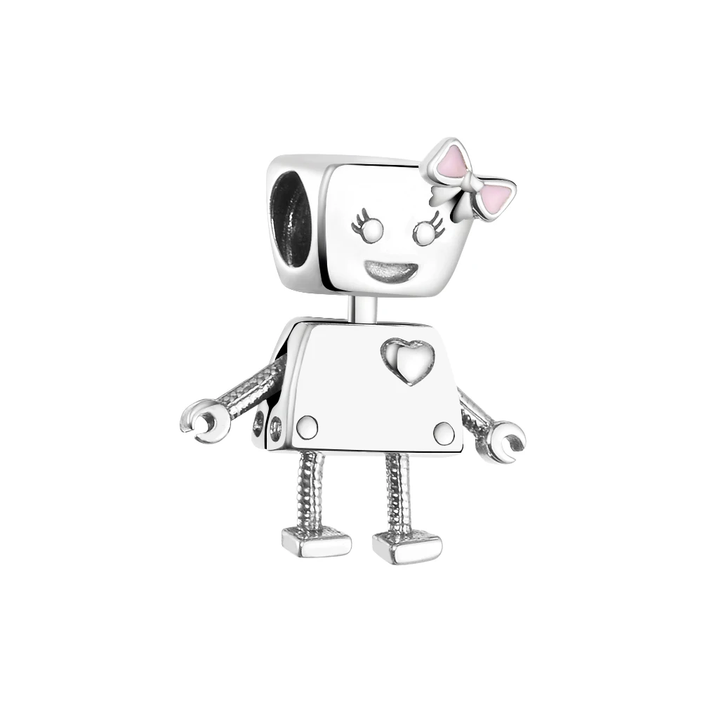 Подходят для браслетов-талисманов CKK бусины Bella Bot с розовой эмалью 100%