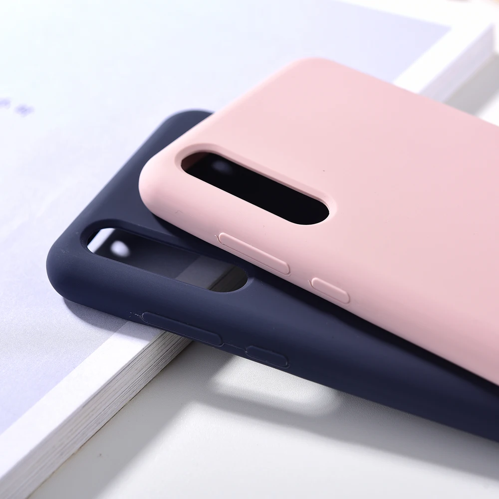 Оригинальный Huawei P20/P20 Pro Чехол из жидкого силикона мягкий мобильный телефон