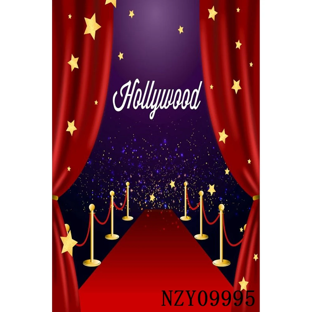 Виниловый фон для фотосъемки в фотостудии с изображением красной ковровой