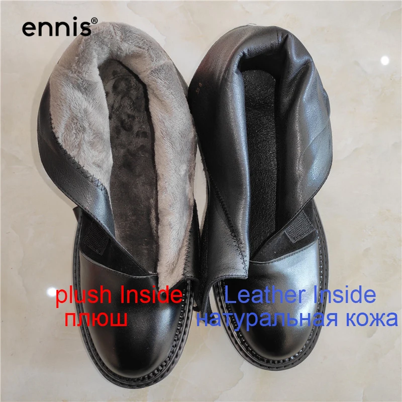 ENNIS/Новинка года; женские ботинки черного цвета; женские ботинки из натуральной кожи на платформе; ботинки из замши с пряжкой; дизайнерская обувь; сезон осень-зима; A8182