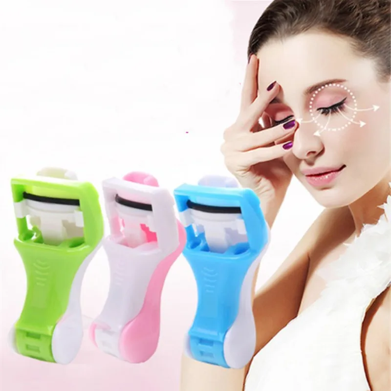 Женский безопасный пластиковый зажим для ресниц инструмент завивки с широким