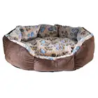 Теплое флисовое гнездо для домашних животных, кровать для собаки, коврик для домашнего питомца, плюшевый удобный гнездо, портативный диван для собак, спальная кровать, зимняя Лежанка для щенка, собачья будка