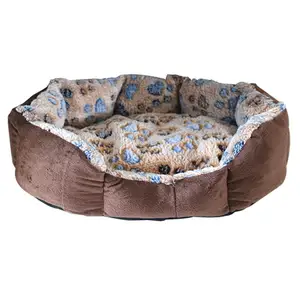 Теплое флисовое гнездо для домашних животных, кровать для собаки, коврик для домашнего питомца, плюшевый удобный гнездо, портативный диван для собак, спальная кровать, зимняя Лежанка для щенка, собачья будка