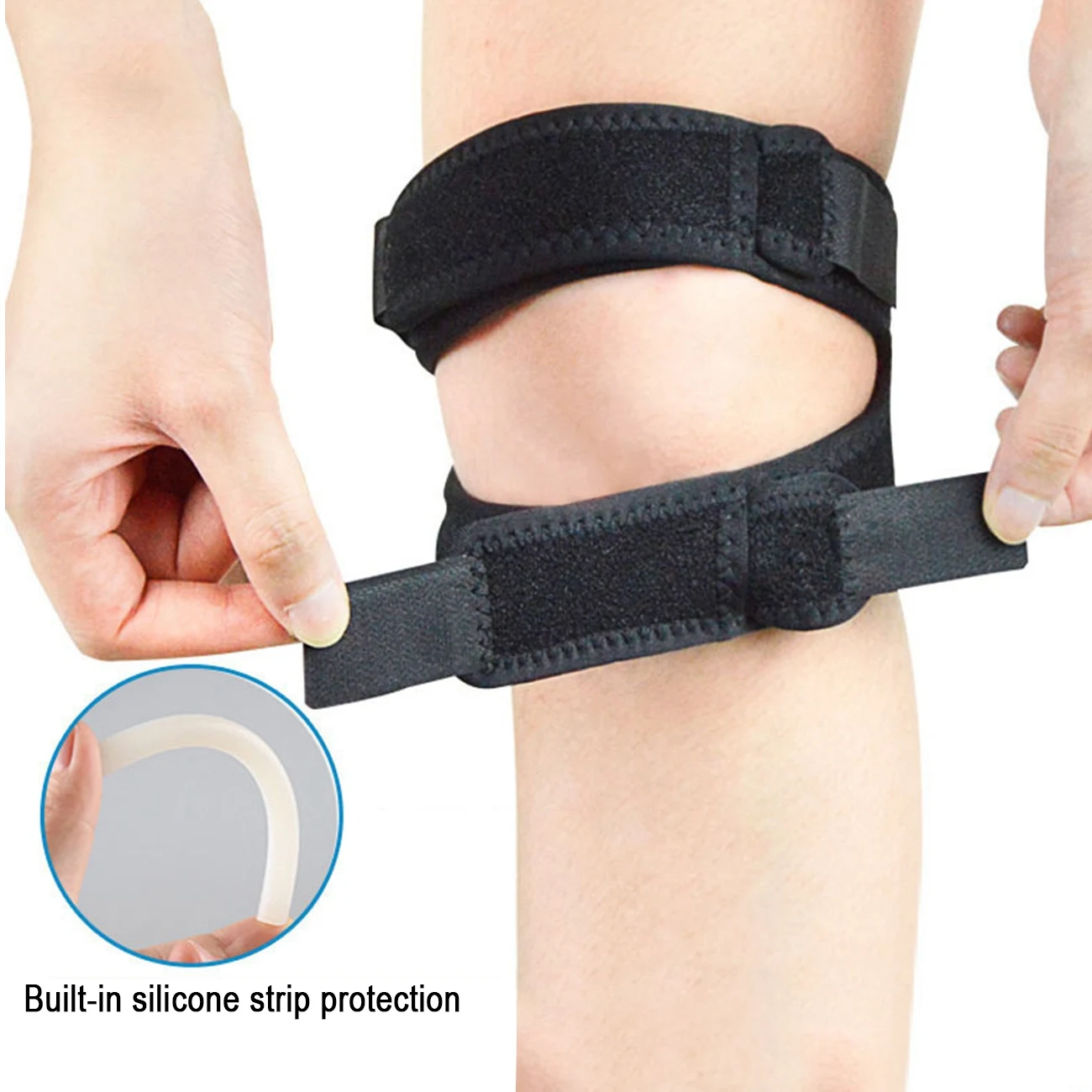 

Outdoor riding patella belt Knee Patellar Tendon Support Strap Band Knee Support Brace Pads for Running basketball Outdoor Sport