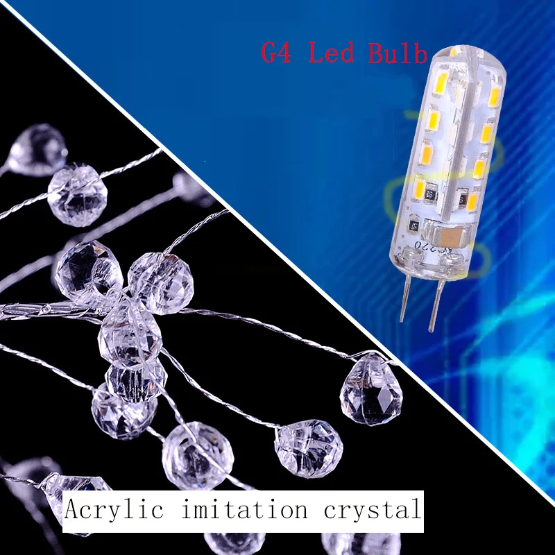 Ganeed современный имитация кристалла Acrly светодиодный G4 Celling lights 8 Arms светильник