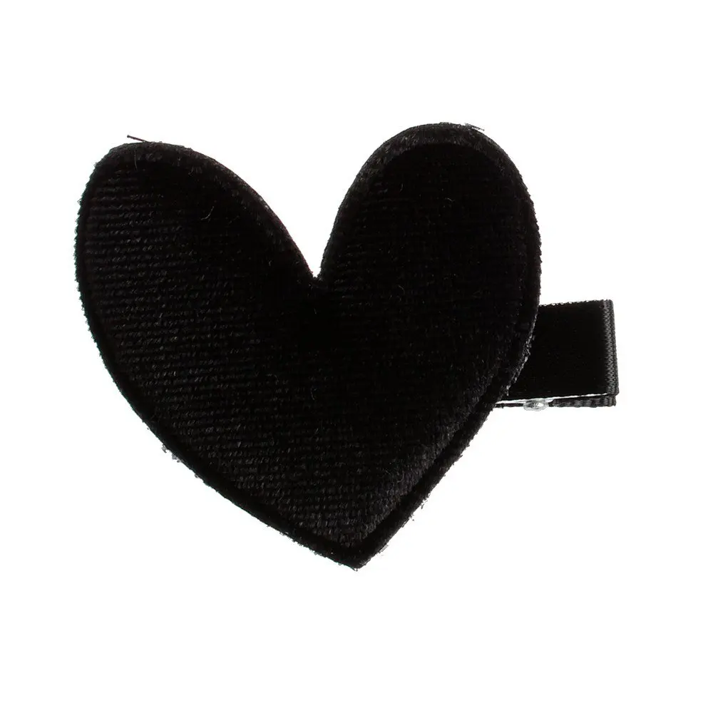 

1pcs Vintage Velvet Lovely Hairpin Korea Heart Shape Hair Clip Barrettes Fashion Hairpin Women Hair Accessories Dropshipping