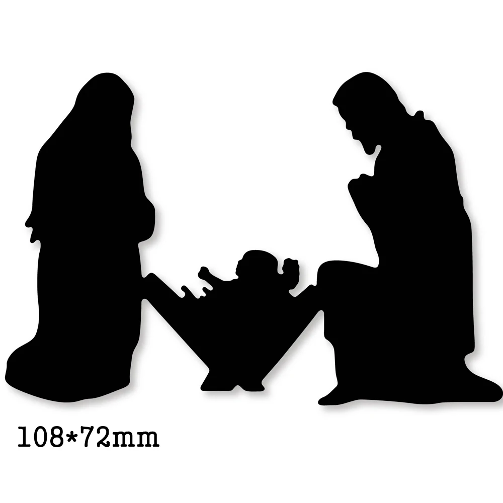 Штампы для резки металла Jesus In Birth 2020 новые трафареты рукоделия скрапбукинг бумага/фото карты