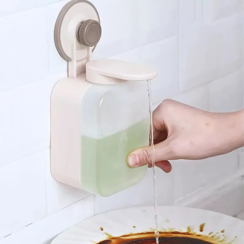 

Bathroom Press Liquid Soap Dispenser Hand Kitchen Wash Device Sanitizer Dispenser Manual Press Shampoo Bottles Accessories Stuff
