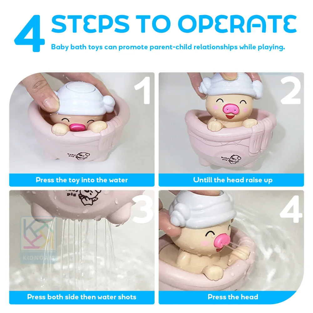 

2Pcs Baby Toddler Bath Bathtub Pool Toys for Kids Inspiration Play