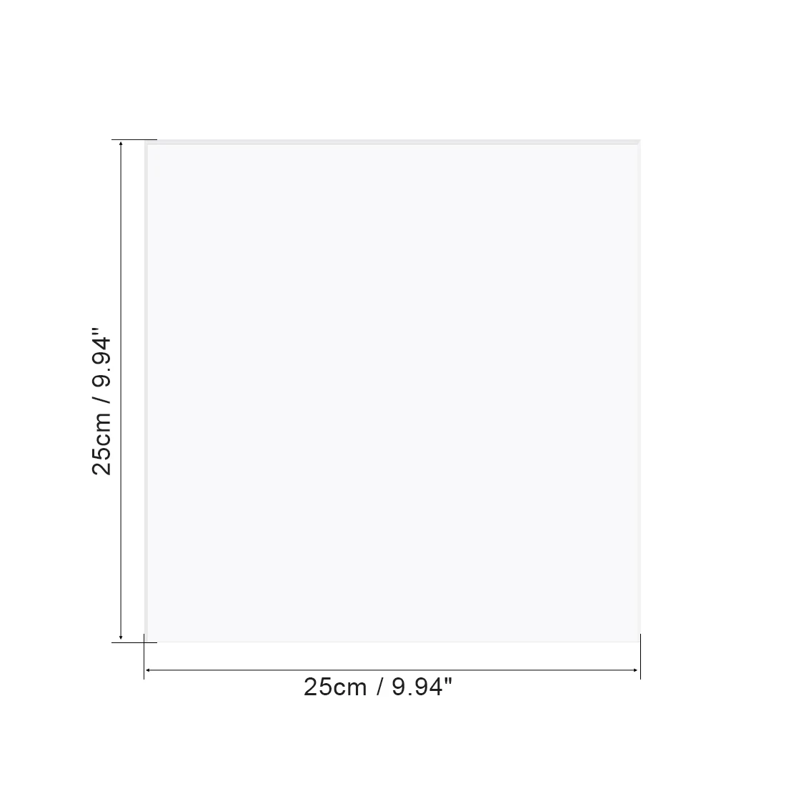 Uxcell-l&aacute;mina acr&iacute;lica fundida blanca, tablero de pl&aacute;stico para marcos de fotos, soportes de se&ntilde;al (25cm x 25cm), 2mm de grosor, 10 "x 10"-1