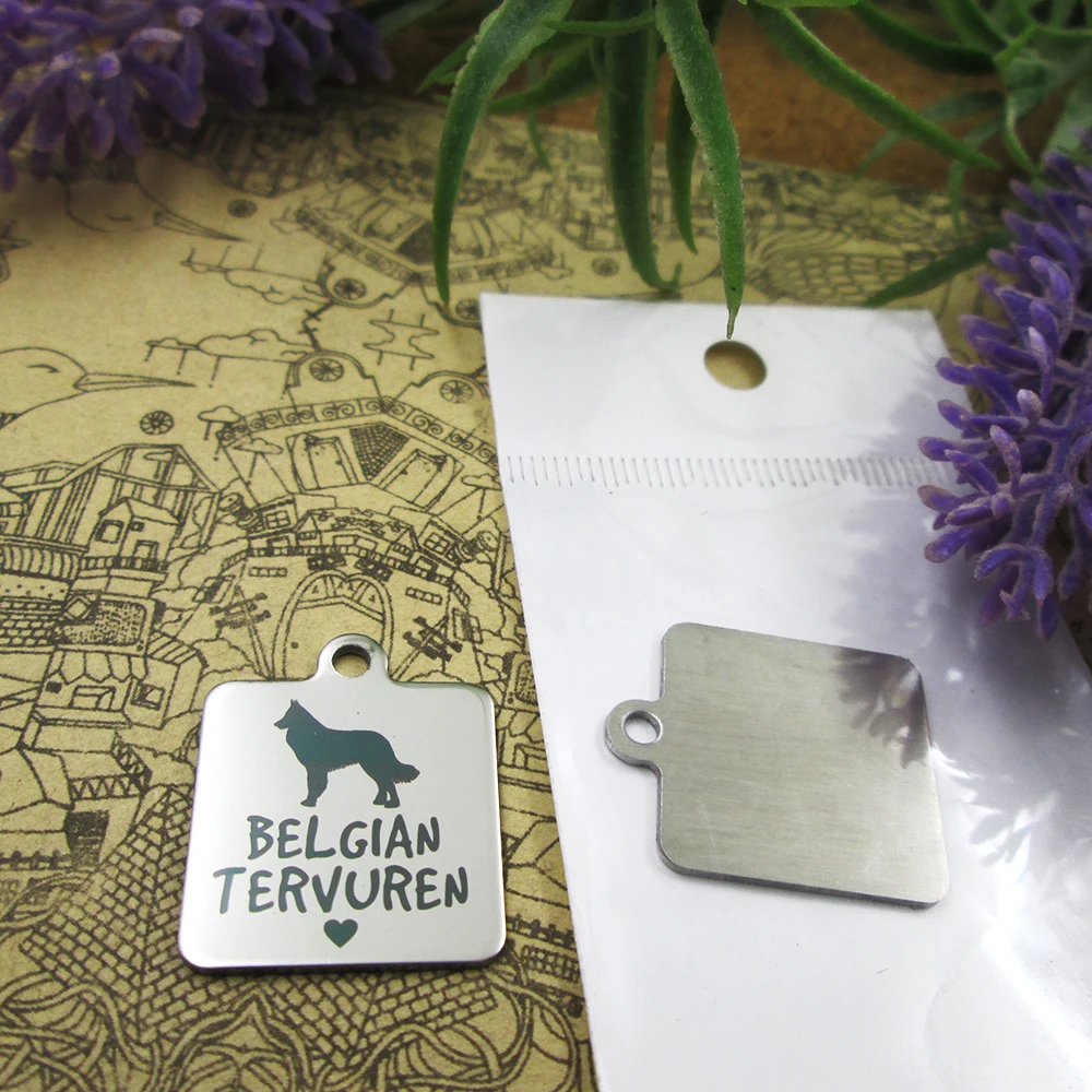 10 шт. Очаровательные Подвески из нержавеющей стали для собак любимого человека