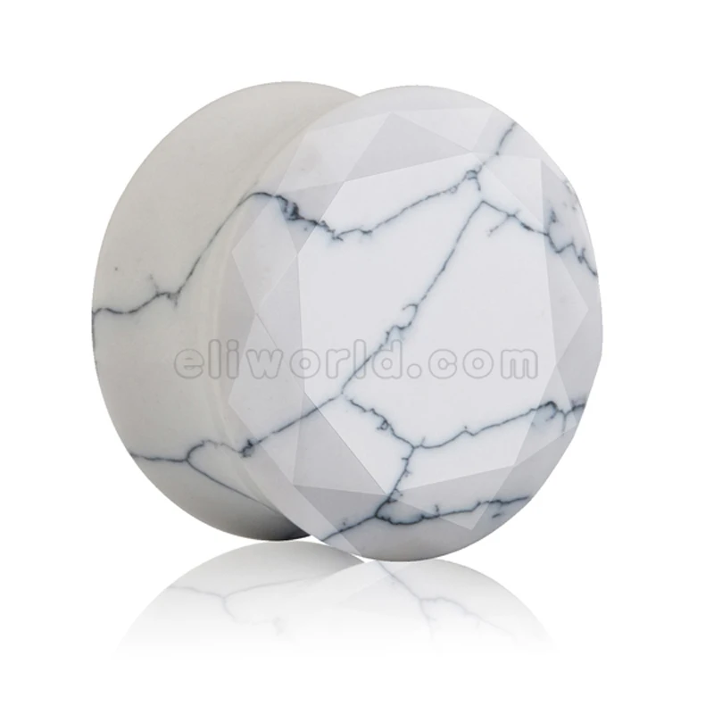 Каменные затычки для ушей Eli 1 шт. женские и мужские серьги-калибры Эспандер