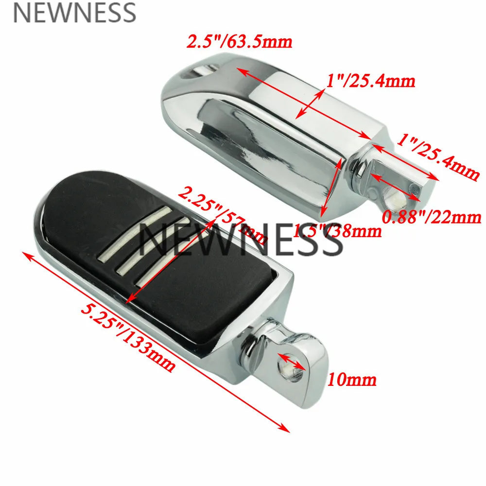 Мотоциклетные хромированные подножки педаль для ног Harley Heritage Softail Dyna Touring Electra Glide