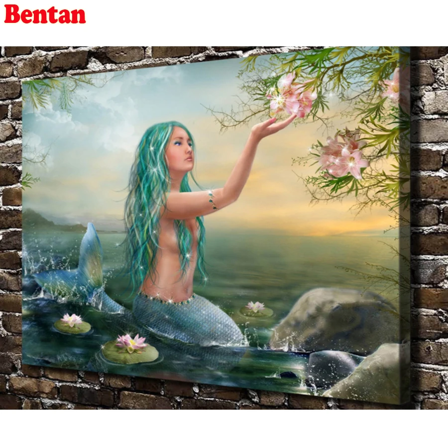 

Full,Square,round,5d diy,Diamond painting,picture of rhinestone girl,Mermaid,flower,lotus,mosaic full embroidery,Home decoration