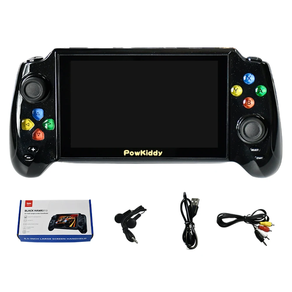 

Powkiddy X13 Portable Retro Game Console Linux System 5 inch LCD Handheld Pocket Mini Video Games Player