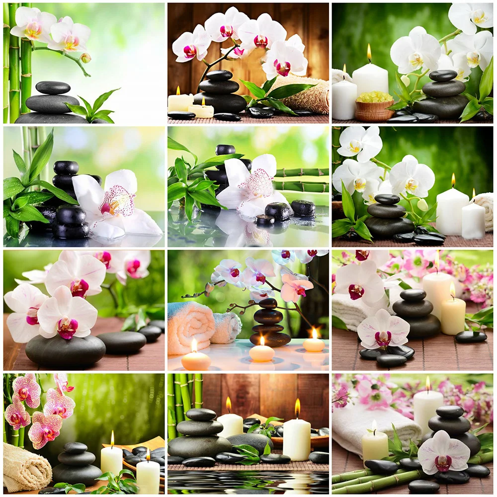 

HUACAN 5D Diamond Painting Full Square Orchid Diamond Art Embroidery Flowers Mosaic Home Decoration Gift