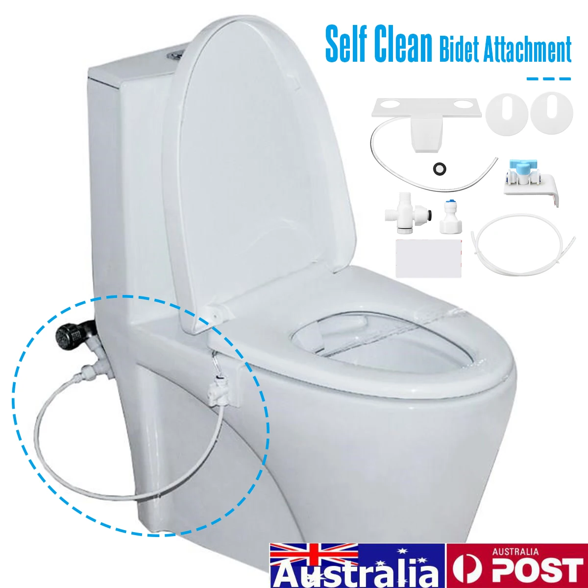 

Portable Bidet Attachment Toilet Seat Self-Cleaning Nozzle-Fresh Water Bidet Sprayer Mechanical Wash Flushing Sanitary Device