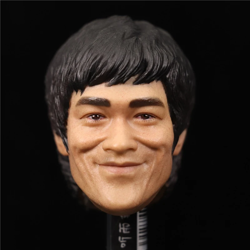 

1/6 Scale Bruce Lee Head Sculpt Asian Kung fu Star Head for 12 inches Action figure Body Doll Collections
