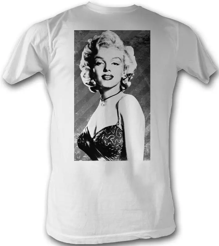 Мэрилин Монро Стильная белая мужская футболка с коротким рукавом для взрослых