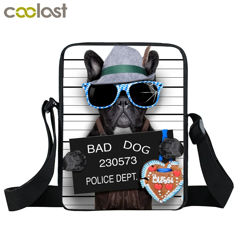 Забавные сумки через плечо с изображением плохой собаки женские миниатюрная