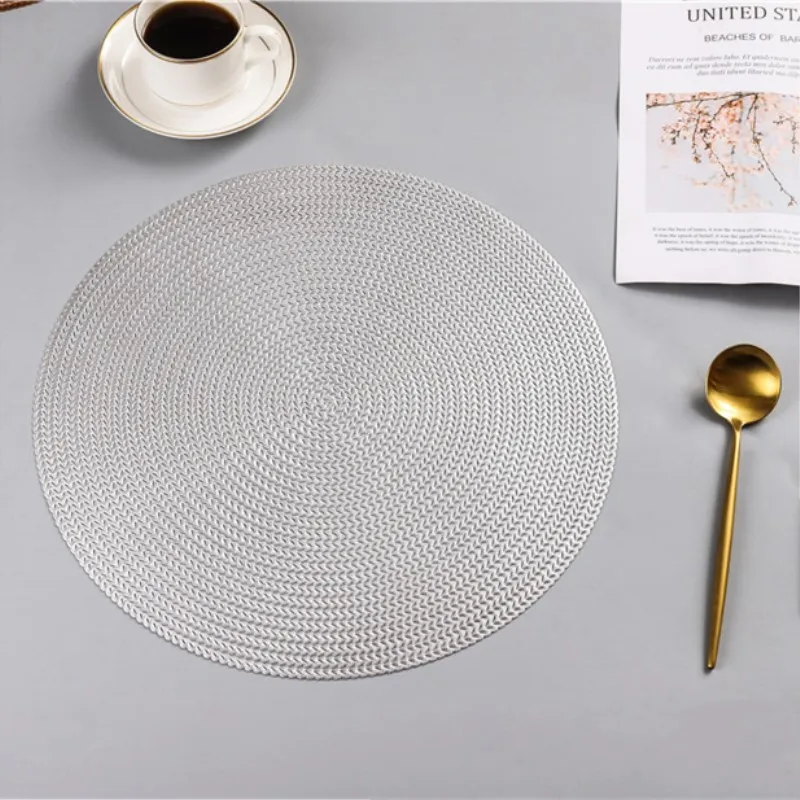 INS 1 шт. круглые ПВХ коврики для обеденного стола изоляционные подставки