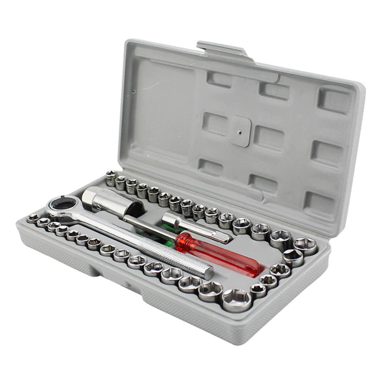 40 шт. набор ручных инструментов для ремонта автомобиля сокетов