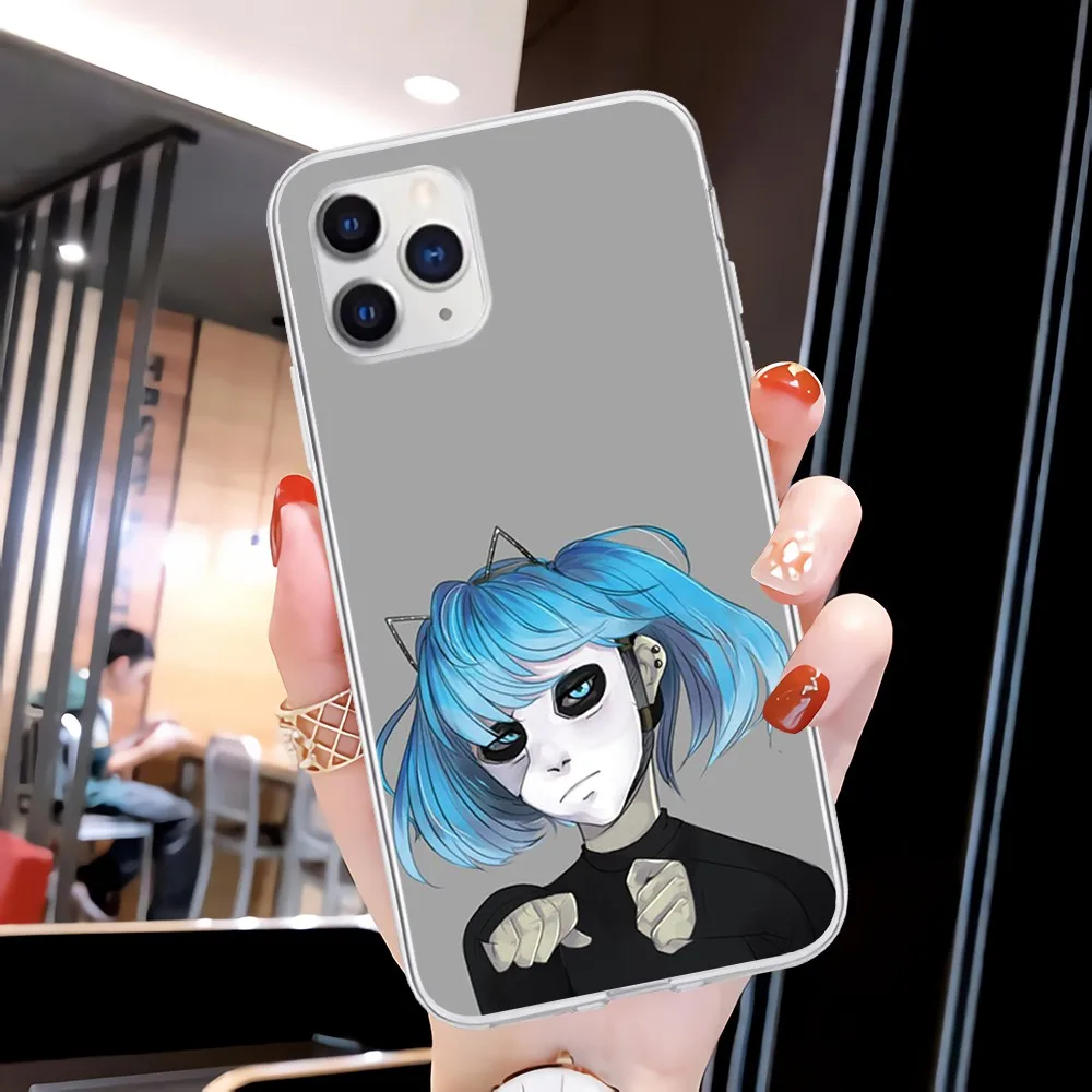 

Boys Sally Face Transparent Mobile Phone Case For Samsung Galaxy A21S A71 S8 S9 S10 Plus Lite S20 Note 20 Ultra Clear Cover