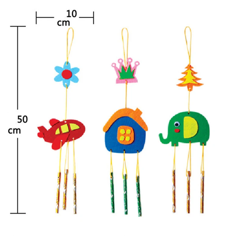 EVA Rattles Models DIY Baby Early Education Puzzles Toys for Children Kids Handmade Wind Rattle Model Building Kits Random Color | Игрушки и