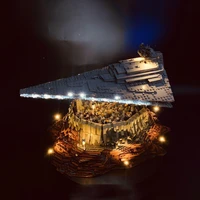 led lighting kit for moc jedha city and empire spaceship model for 21007 and 90007 led onlyno kits